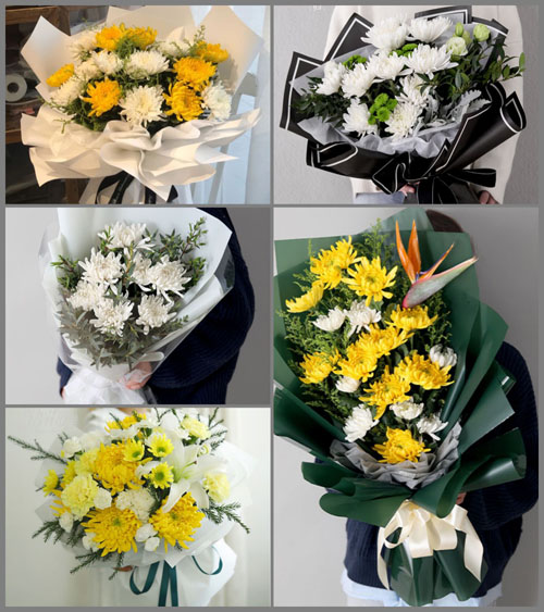 广东河源市龙川县四都镇白事花束代送
